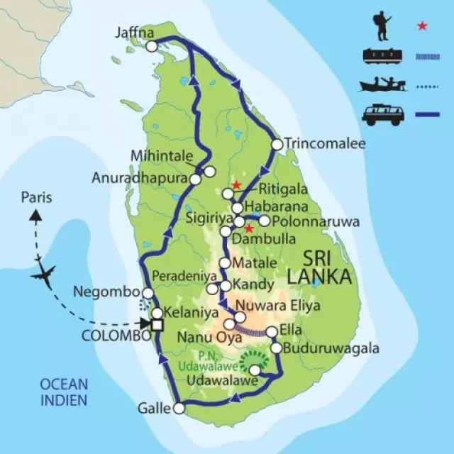 Carte de l'itinéraire : Le paradis retrouvé