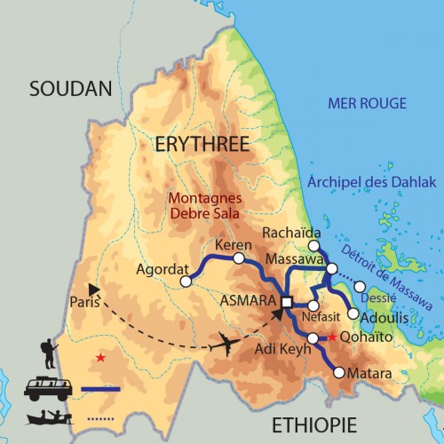 Carte : Erythrée - Perle cachée de la Corne de l'Afrique