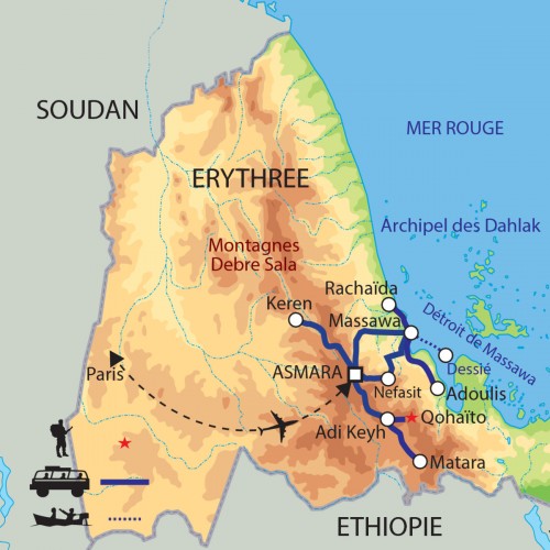 Carte : Erythrée - Perle cachée de la Corne de l'Afrique