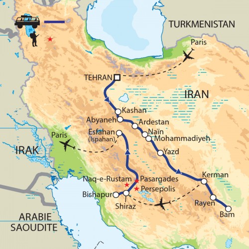 Carte : Iran - Magie persane