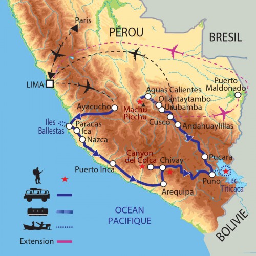 Carte : Pérou - Andes sacrées et fêtes péruviennes 
