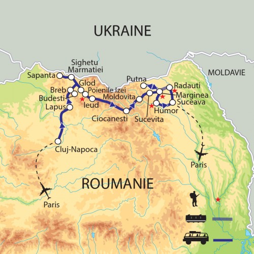 Carte : Roumanie - Un hiver dans les Carpates