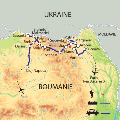 Carte : Roumanie - Pâque orthodoxe dans le Maramures