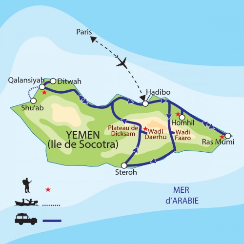 Carte : Socotra (Yémen) - Socotra : Île mystérieuse, île merveilleuse