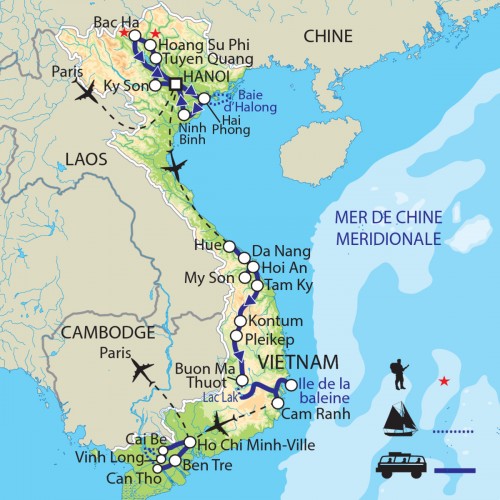 Carte : Vietnam - La grande traversée : un florilège de minorités